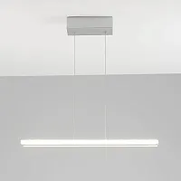 Светильник подвесной LED Holo V1940-PL Moderli серый 1 лампа, основание серое в стиле хай-тек линейный